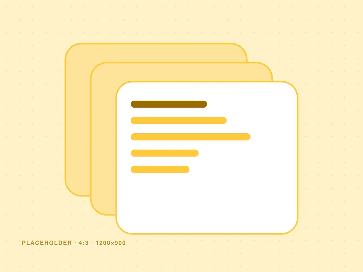 Stacked interface panels in light grey