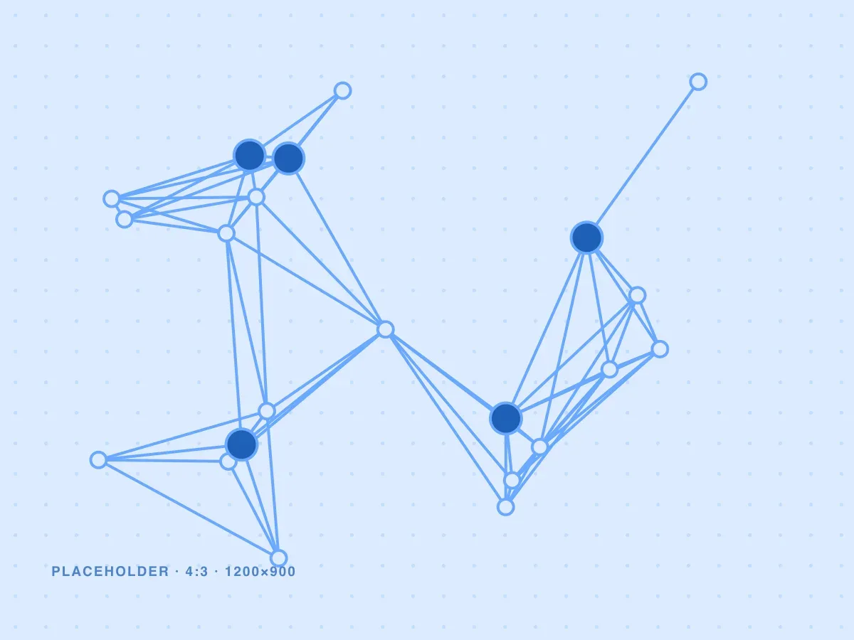 Dark node network with bright connection points